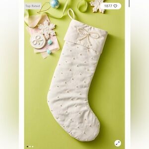 NWT Anthro Akoya Pearl Stocking - Cream